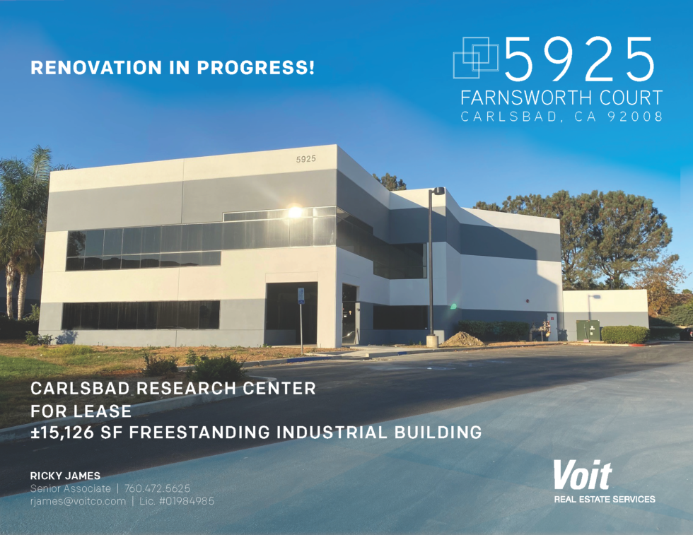 5925 Farnsworth Court, Carlsbad San Diego North Economic Development