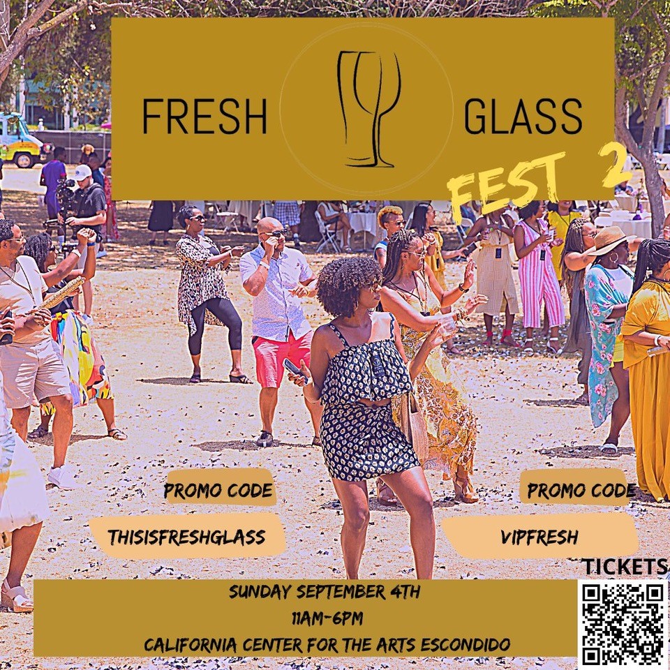 Advertisement for Fresh Glass Fest 2 on Sunday, September 4 from 11 am to 6 pm