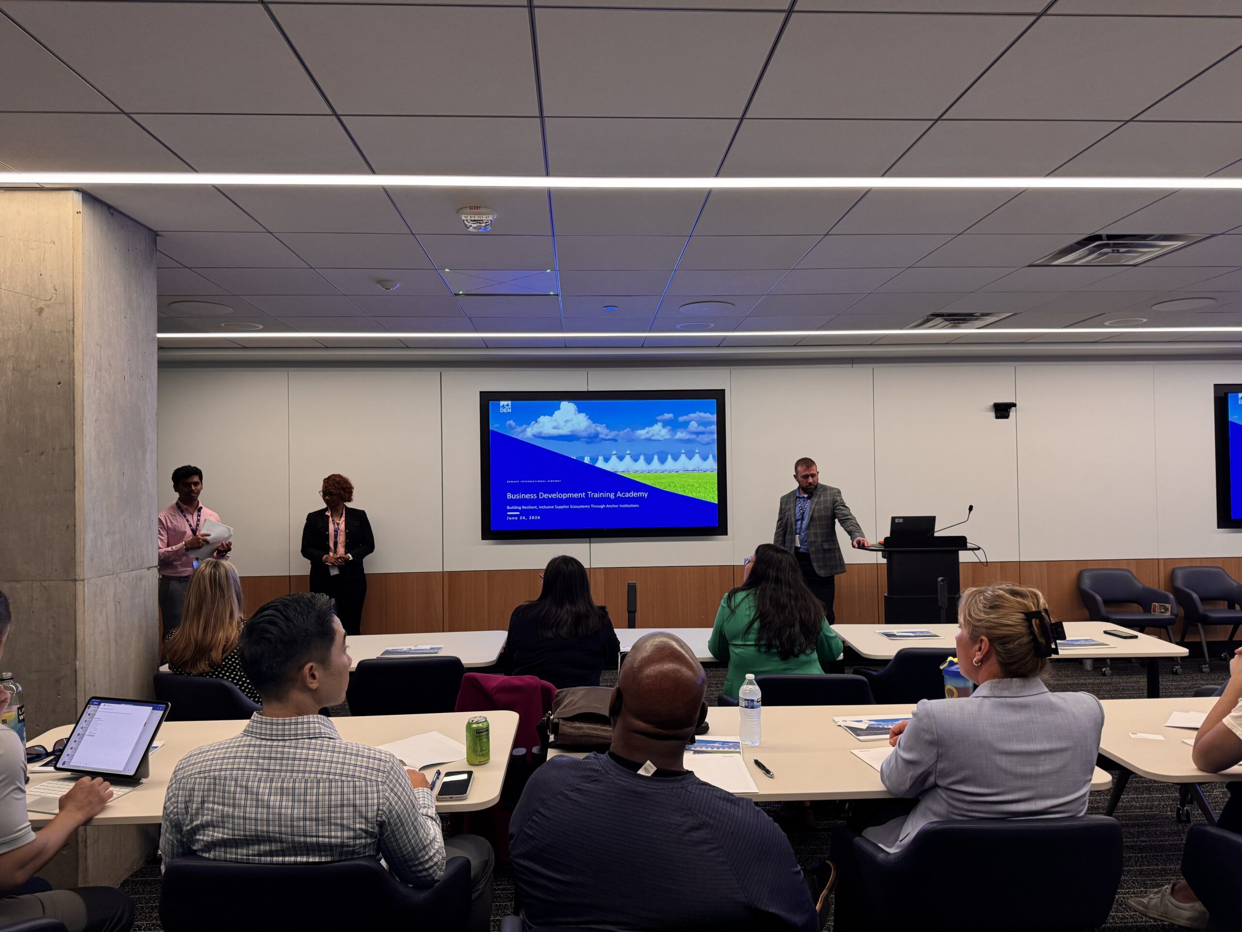 Regional leaders learning together during the Leadership Exchange
